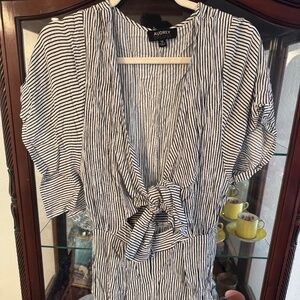 Audrey 3Plus1 Striped Jumpsuit